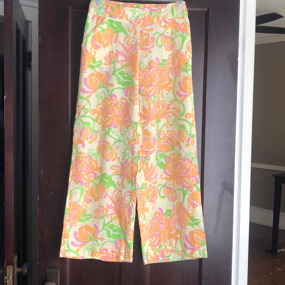 Lily Pulitzer palazzo linen pants
